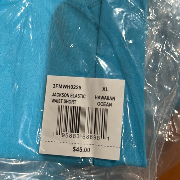 Reef Jackson Elastic Waist Board Shorts - Mens- Hawaiian Blue - Picture 3 of 3